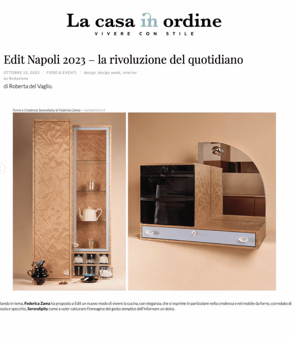 Articolo sul design di M'Ama Interni + a Faenza