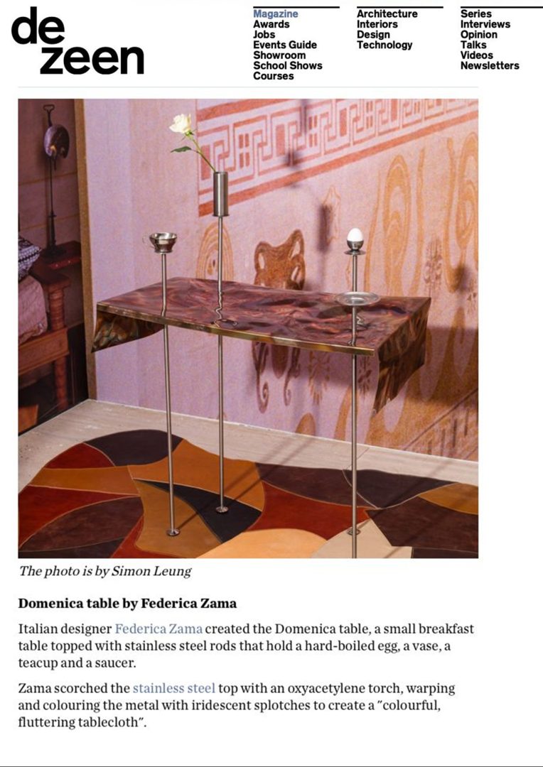 Articolo su M'ama Interni di Federica Zama